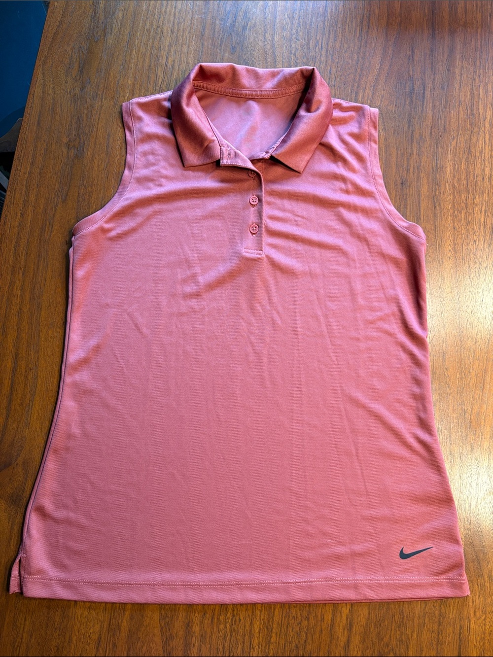 Nike Women's Dri-Fit Sleeveless Polo Top - Dusty Rose